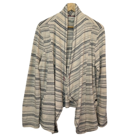 saturday sunday Anthropologie Open Cardigan Women's Size L Pockets Breathable - Picture 4 of 16